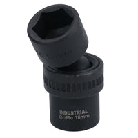 10mm – 19mm 3/8in Drive Universal Swivel Wobble Metric Impact Shallow Socket