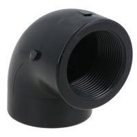 Polypropylene PP 1in BSP Female x Female Threaded 90° Elbow Connector
