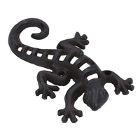 Lézard Gecko Jardin Mur Porte Abri Sculpture Statue Métal Décoration Maison