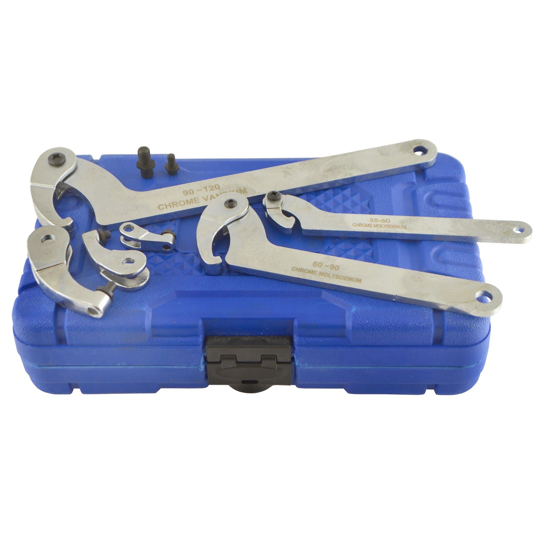Adjustable Hook And Pin Wrench Spanners C Spanner 35mm - 120mm 6pc Set