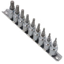 3/8"-Antrieb Torx / Star Plus-Steckschlüsseleinsätze, männlich, TP10 – TP50, 9-teiliger Satz von Bergen