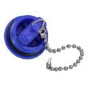 38mm Blue Fresh Water Spare Deck Filler Cap with Chain for Boat Deck Plate