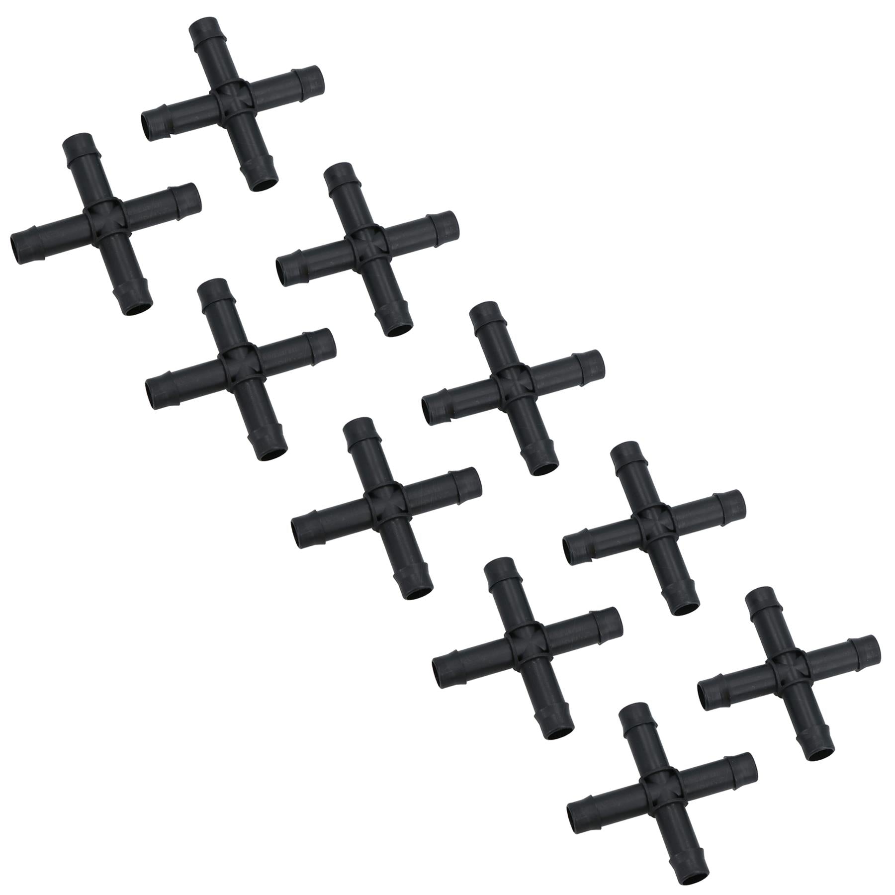 Hozelock Cross Connectors Pipe Joiners For 13mm Pipe Garden Micro Irrigation