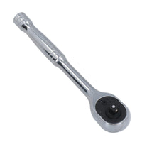 Metric 1/4in Drive Sockets 4 – 14mm + 10pc Spanners 4 – 11mm + 1/4in Ratchet