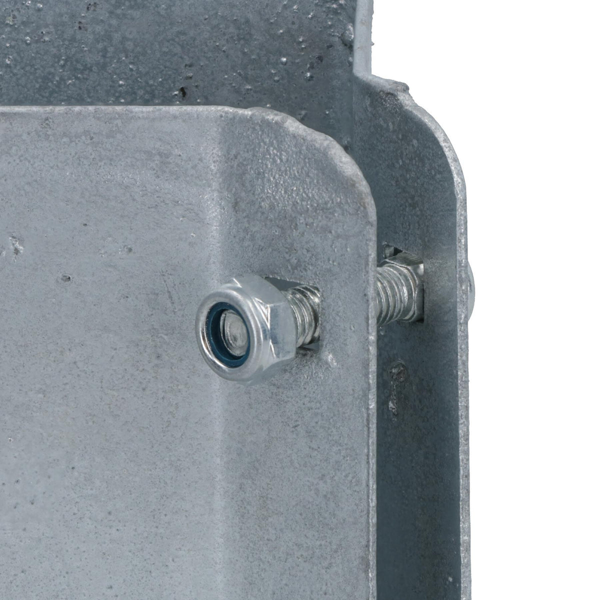 Fence Post Bolt Down Shoe Holder Support Clamp Galvanised 75 x 75mm