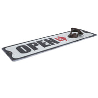 Open Up Bottle Opener Sign Gift Garage Door Shed Bar Hotel Pub Garden Yard