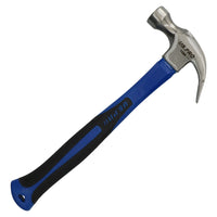 Claw Hammer Fibreglass 16oz with TPR Handle Curved Rip Nail Steel Head AT047