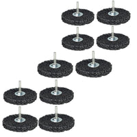 10 x 100mm Rust Paint Welding Spatter Removal Clean And Strip Disc 6mm Shank