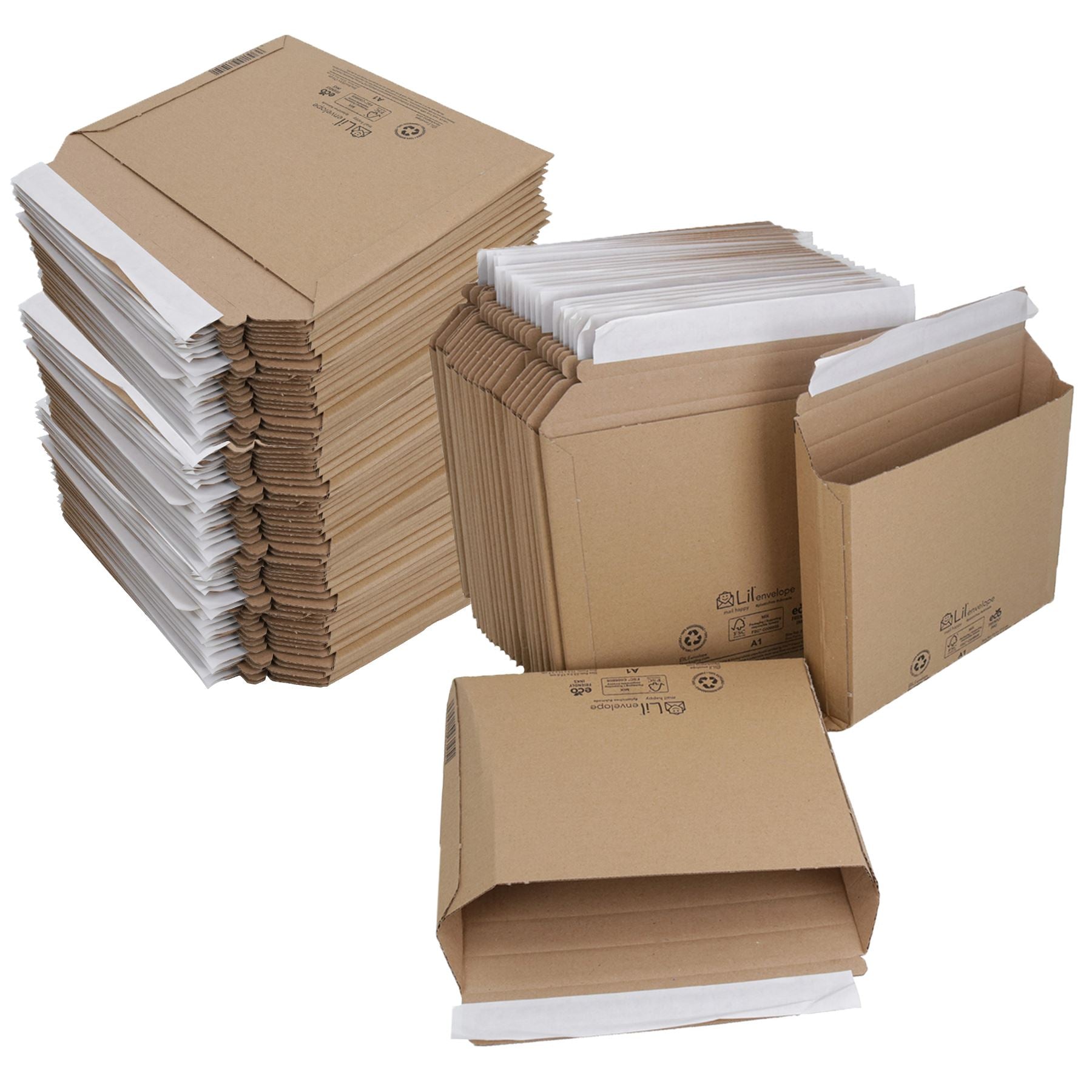 Cardboard Envelopes Mailer for Royal Mail PIP Larger Letter Postal Mailers Sml-Lge