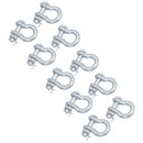 Galvanised Bow Shackle Safety Pin 3/8in (10mm) 1.0T to US Fed Spec