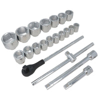 1" Drive Metric Socket And Accessory Set Kit 30mm - 80mm 6 Sided 21pc