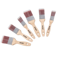 Paint Brush Painting + Decorating Synthetic Brushes Wooden Handle 1” – 2”