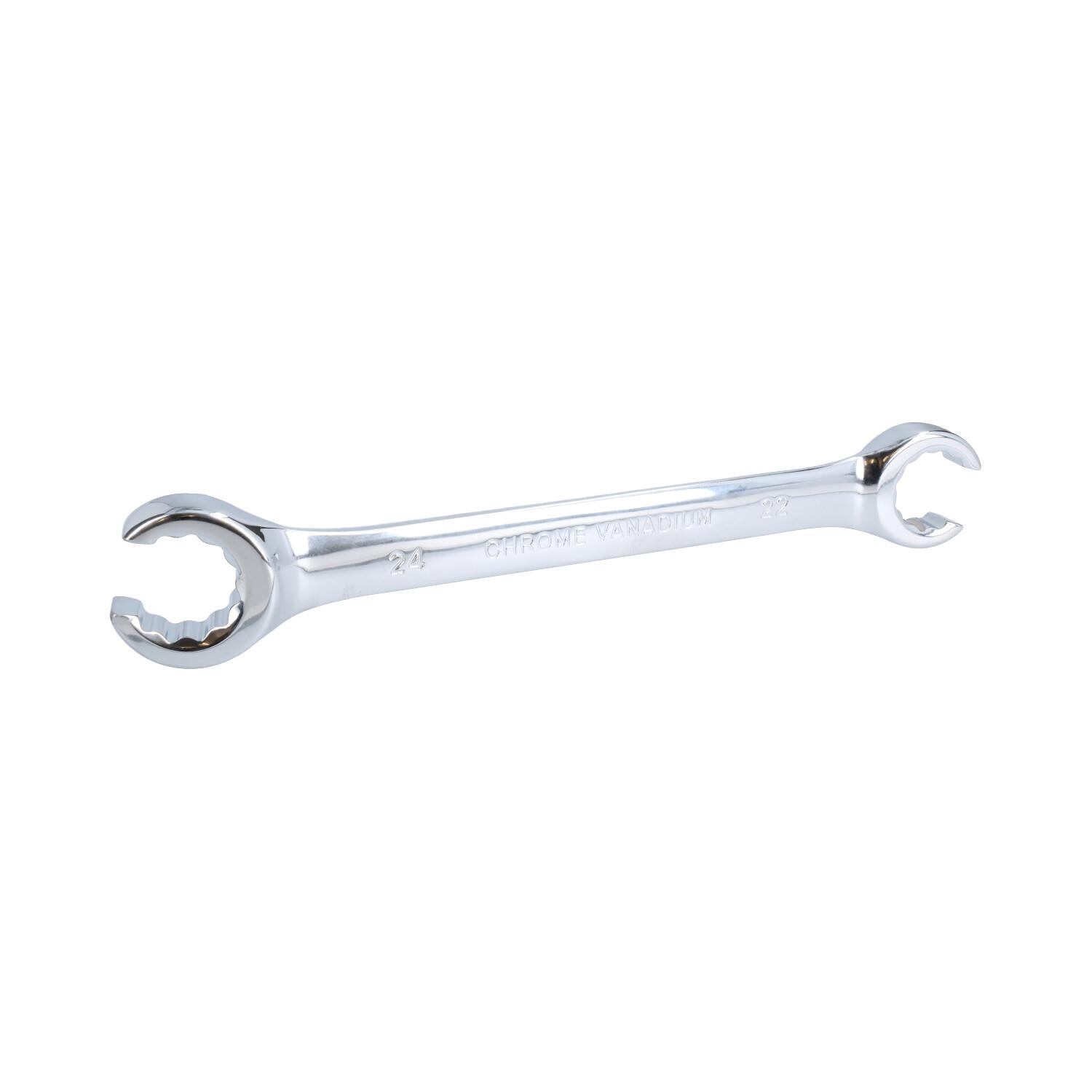 22 + 24mm Combination Flare Nut Spanner Wrench 255mm Chrome Vanadium Steel