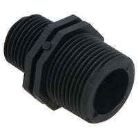 Polypropylene PP Male Threaded Pipe Reducing Nipple 3/4in x 1/2in BSP