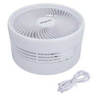 Cordless Telescopic Folding Fan Cooler Cooling Portable 93 – 975mm White