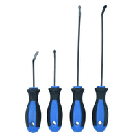 4pc Angled Spoon Tipped O Ring and Oil Seal Remover Pick Tools Ergonomic Grip