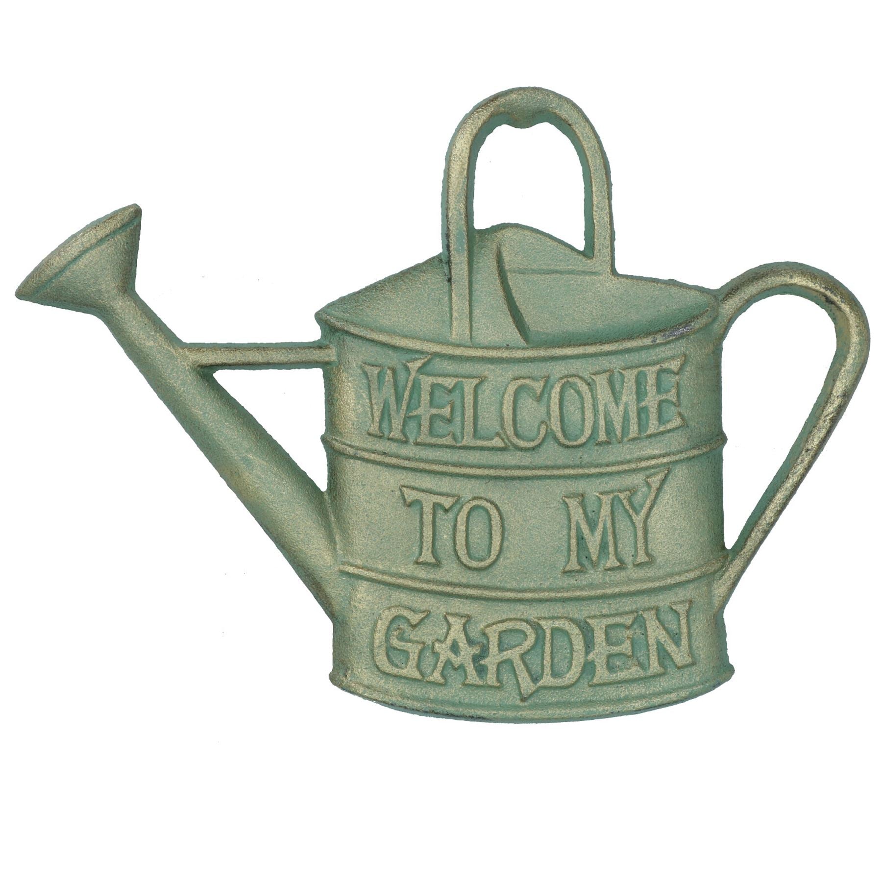 Bienvenue dans mon jardin Arrosoir Plaque en fonte Porte Mur Maison