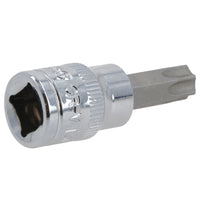 T50 Male Torx Bit Star Socket 3/8" Drive Standard Internal Chrome Vanadium Steel