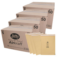 200pk Genuine Gold Jiffy Bag Airkraft Bubble Padded Mail Bag Envelope Size 5