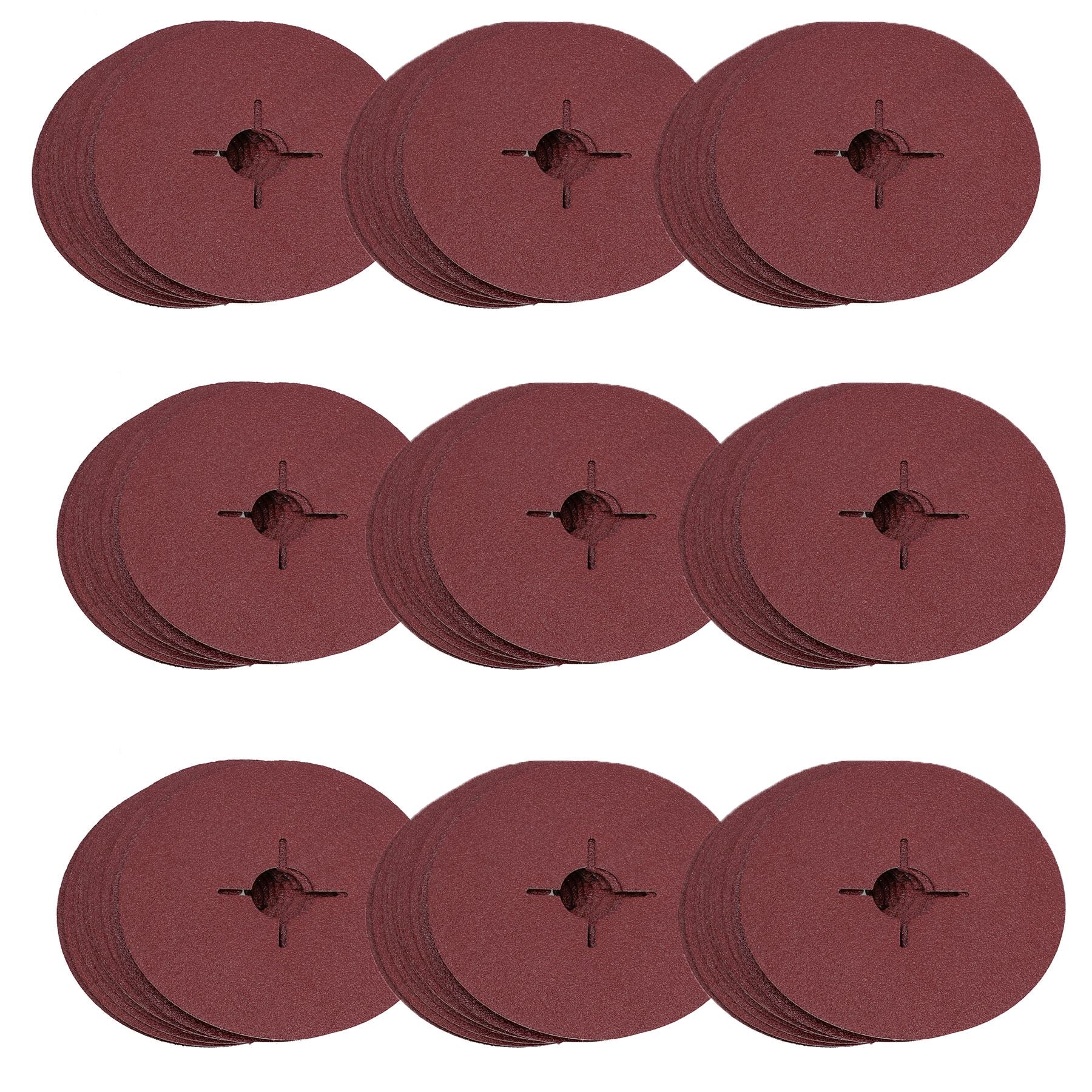 115mm Fibre Sanding Discs 60 Grit Medium Disc For 4-1/2” Backing Pad