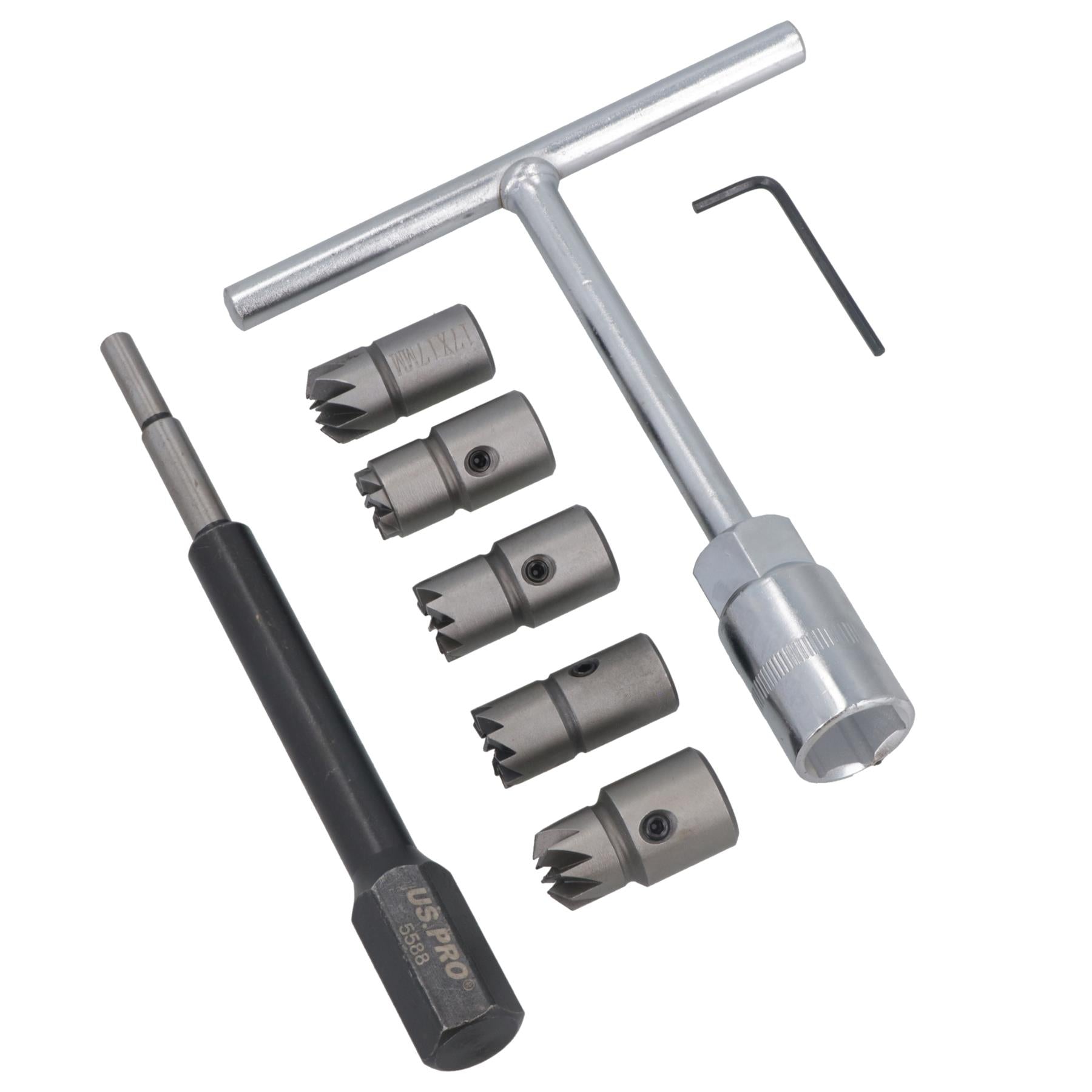 7PC diesel injector seat cutter / cleaner set Decarbonise carbon clean AT863