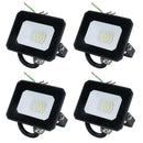 10 Watt LED Mini Floodlight Garden Lighting 800 Lumens IP65 + Mounting Bracket
