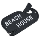 Beach House Whale Sign Cast Iron Sign Plaque Wall Door Fence Gate Post House