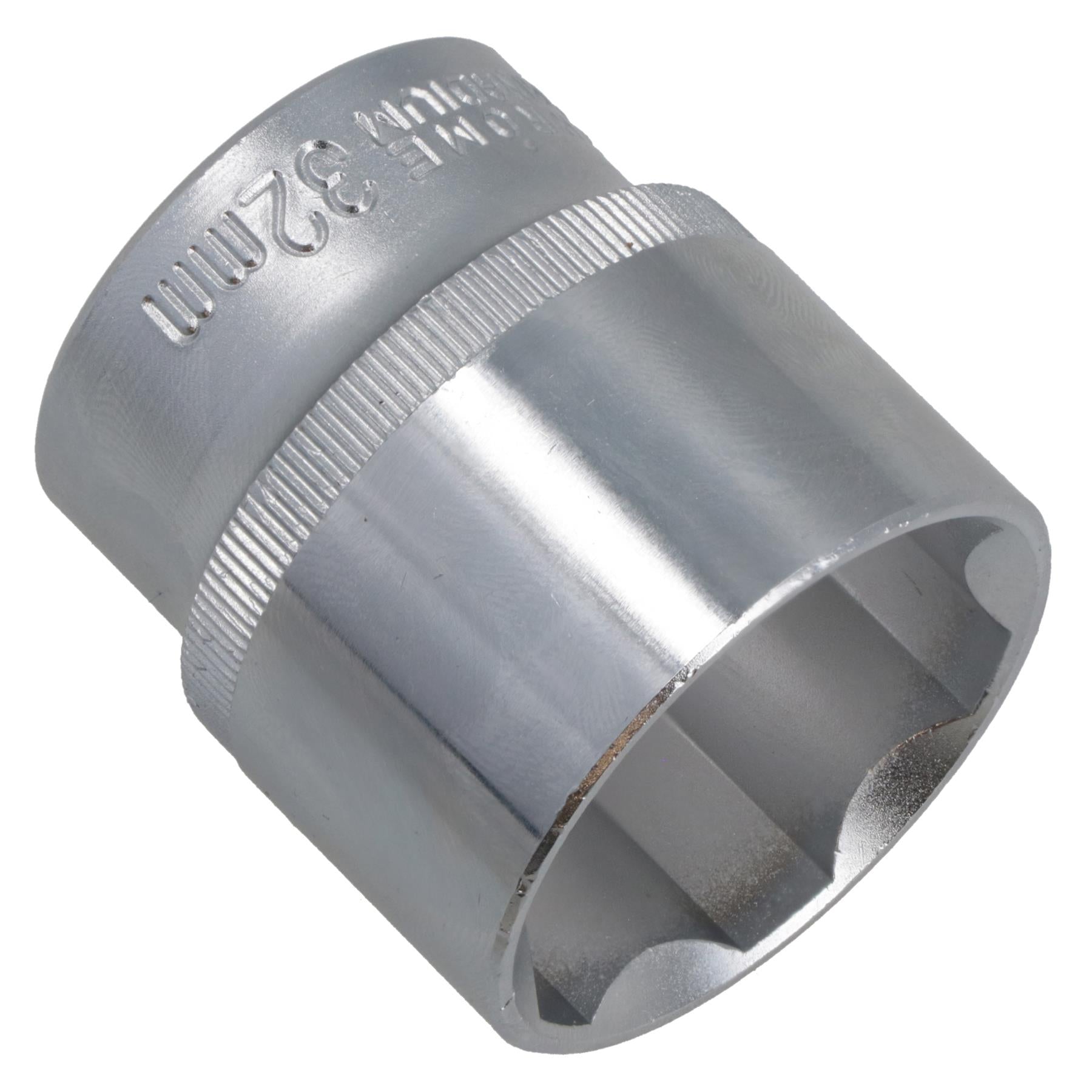 32mm 1/2" Dr Socket Super Lock Metric Shallow CRV Knurl Grip 6 Point TE794