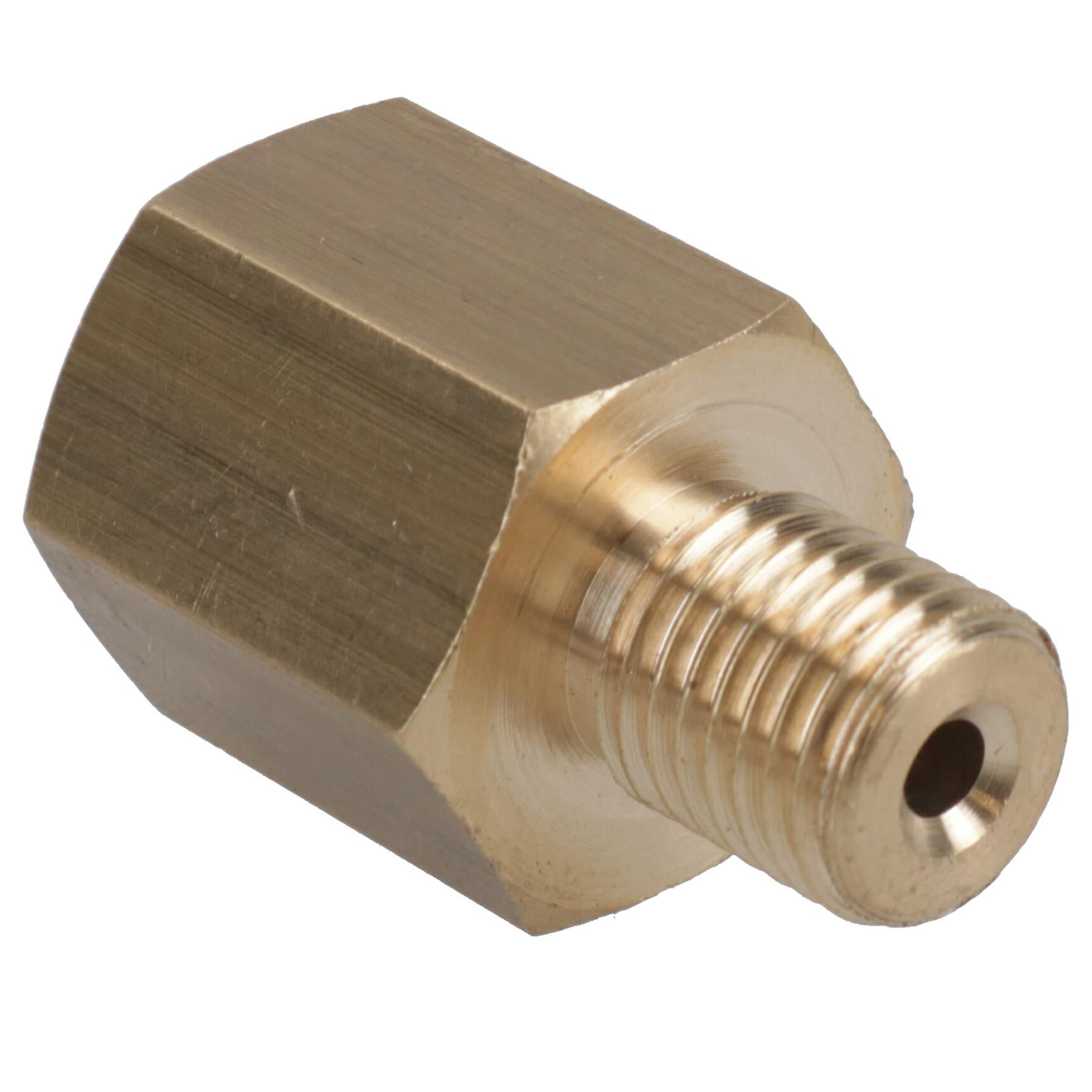 Brass Brake Pipe Union Fitting Adaptor 7/16 UNF Male – 3/8 UNF female