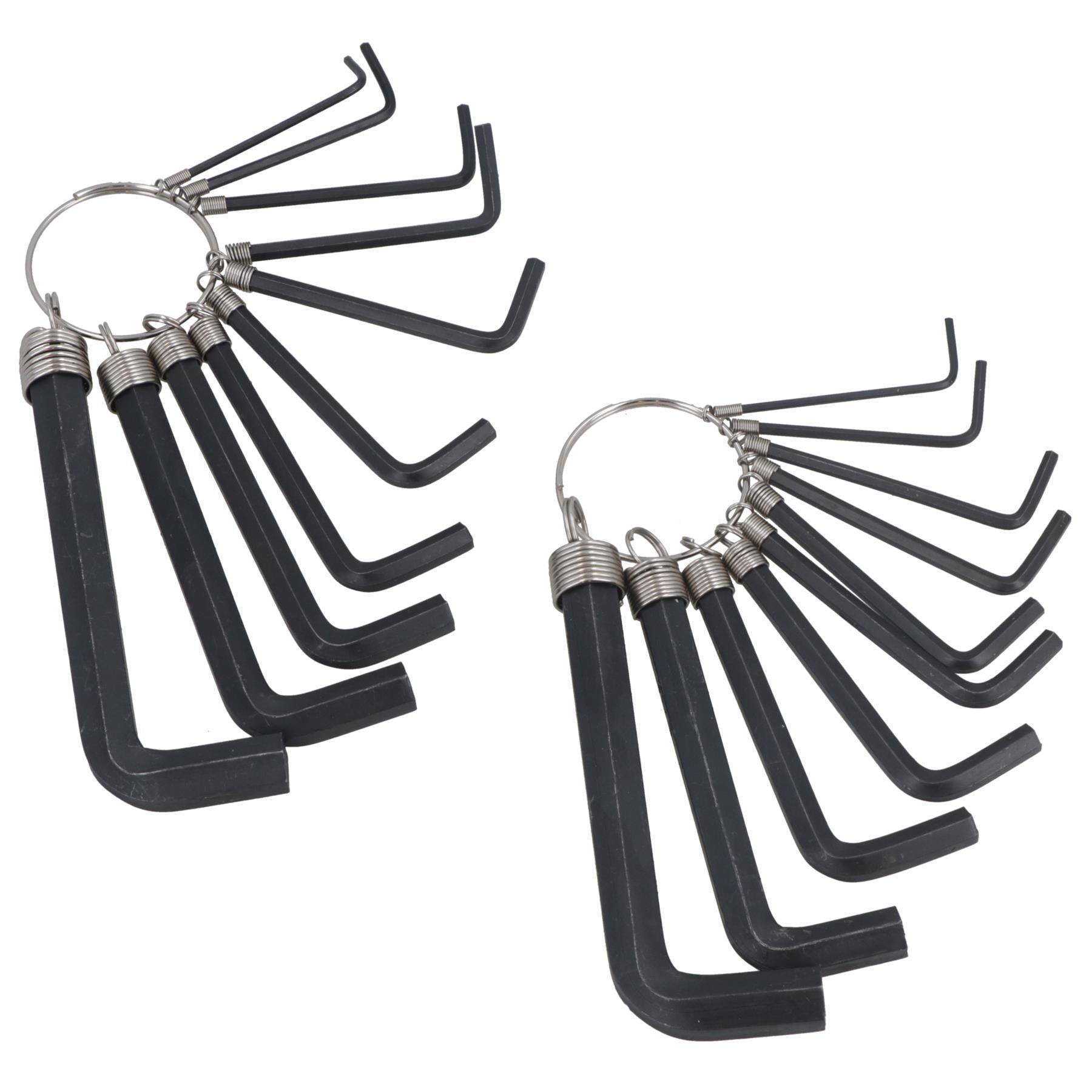 20pc Metric & Imperial AF Allen Key Hex Key Allan Wrench Keys On Ring