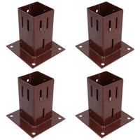 Easy Grip Fence Post Bolt Down Shoe Holder Support Clamp 75mm x 75mm
