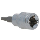 T20 Male Torx Bit Star Socket 3/8" Drive Standard Internal Chrome Vanadium Steel