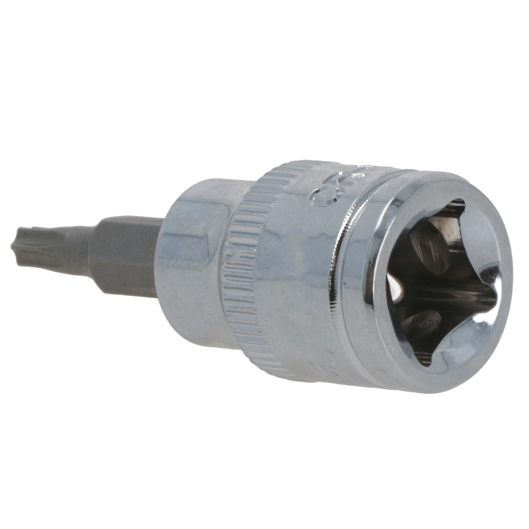 T20 Male Torx Bit Star Socket 3/8" Drive Standard Internal Chrome Vanadium Steel