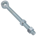 Swing Gate Long Eye Bolts Hinge + Nuts Adjustable Zinc Plated 12mm – 24mm