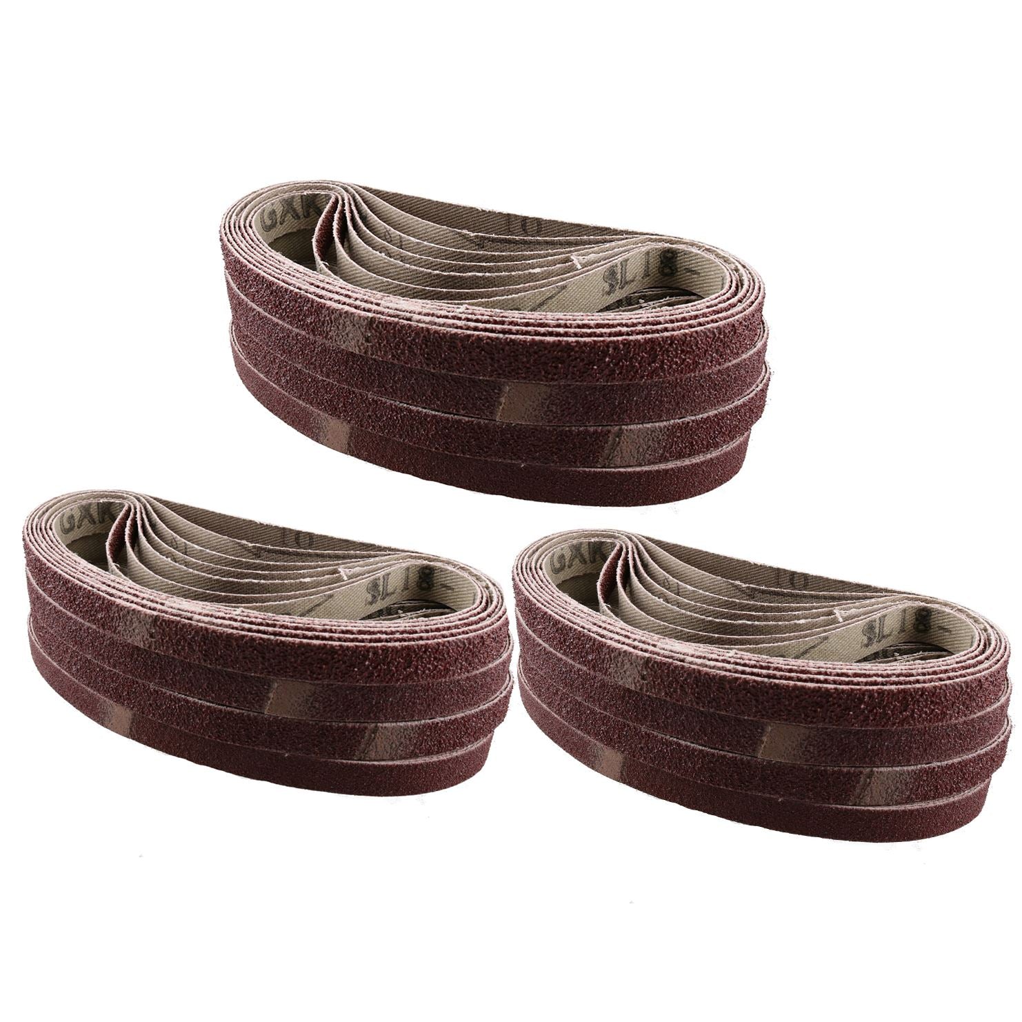 Air Finger Sander Sanding Abrasive Belts Grinder 330mm x 10mm Mixed Grit 75pk