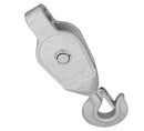 1.0T S.W.L. Pulley Block with Swivel Hook Galvanised 24mm Rope