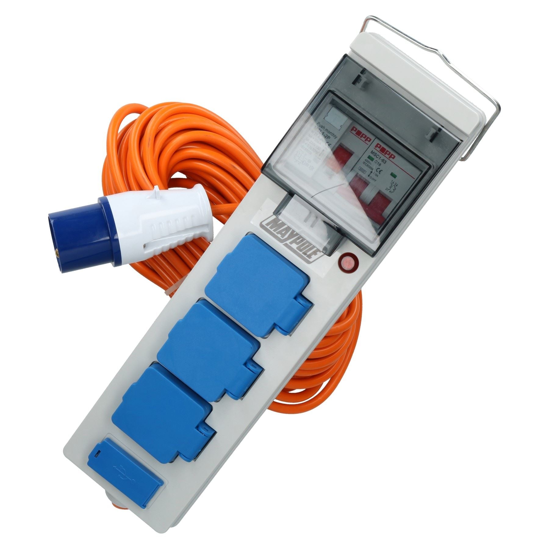 campingplatz stromanschluss zelt Stromanschluss für Zelt, Wohnwagen, Campingplatz, mit RCD, USB und 15 – AB Tools Online