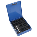 15pc 3/8" 1/2" Dr Bolt Nut Twist Socket Wheel Lock Nut Remover Extractor 9-27mm