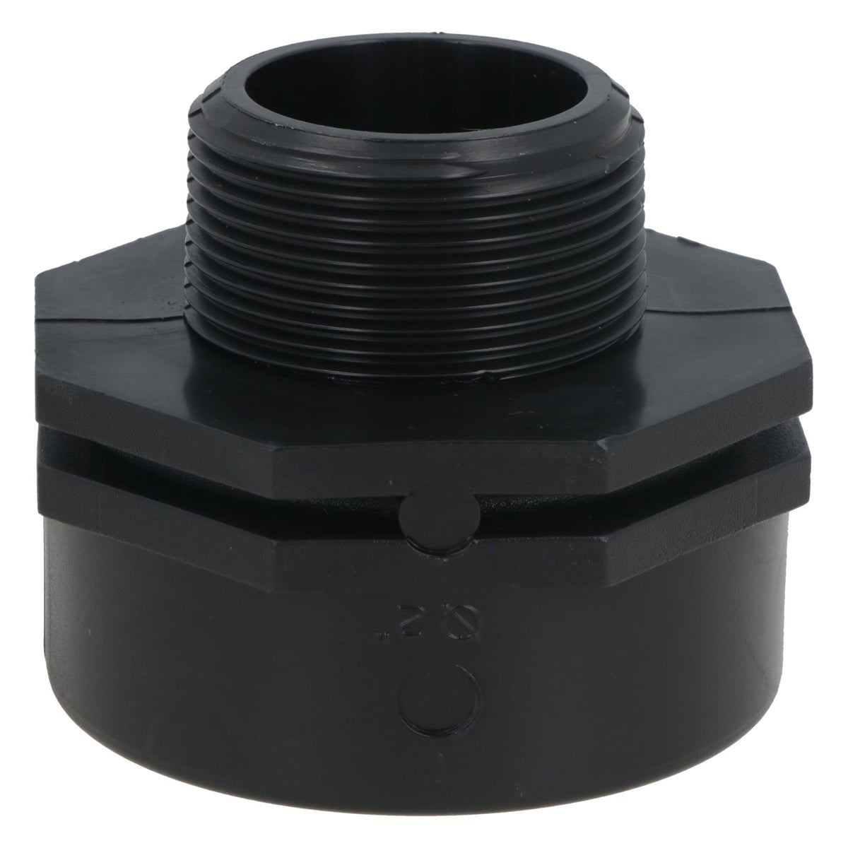 Polypropylene PP Threaded Reducing Socket Female – Male 2in – 1-1/2in BSP