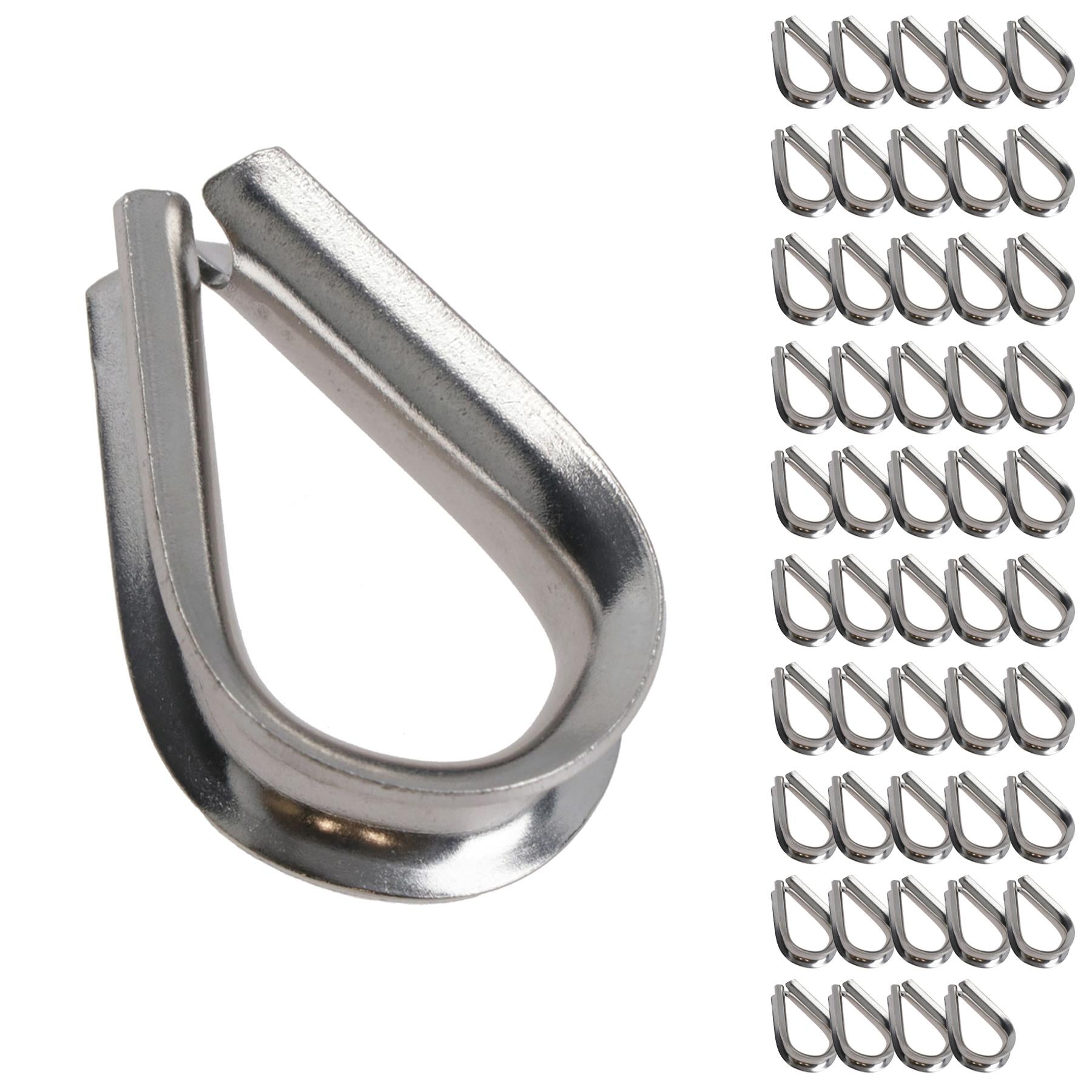 Rope Splice Thimble for 5mm Rope & Wire Spliced Boat Thimbles 316 Marine A4