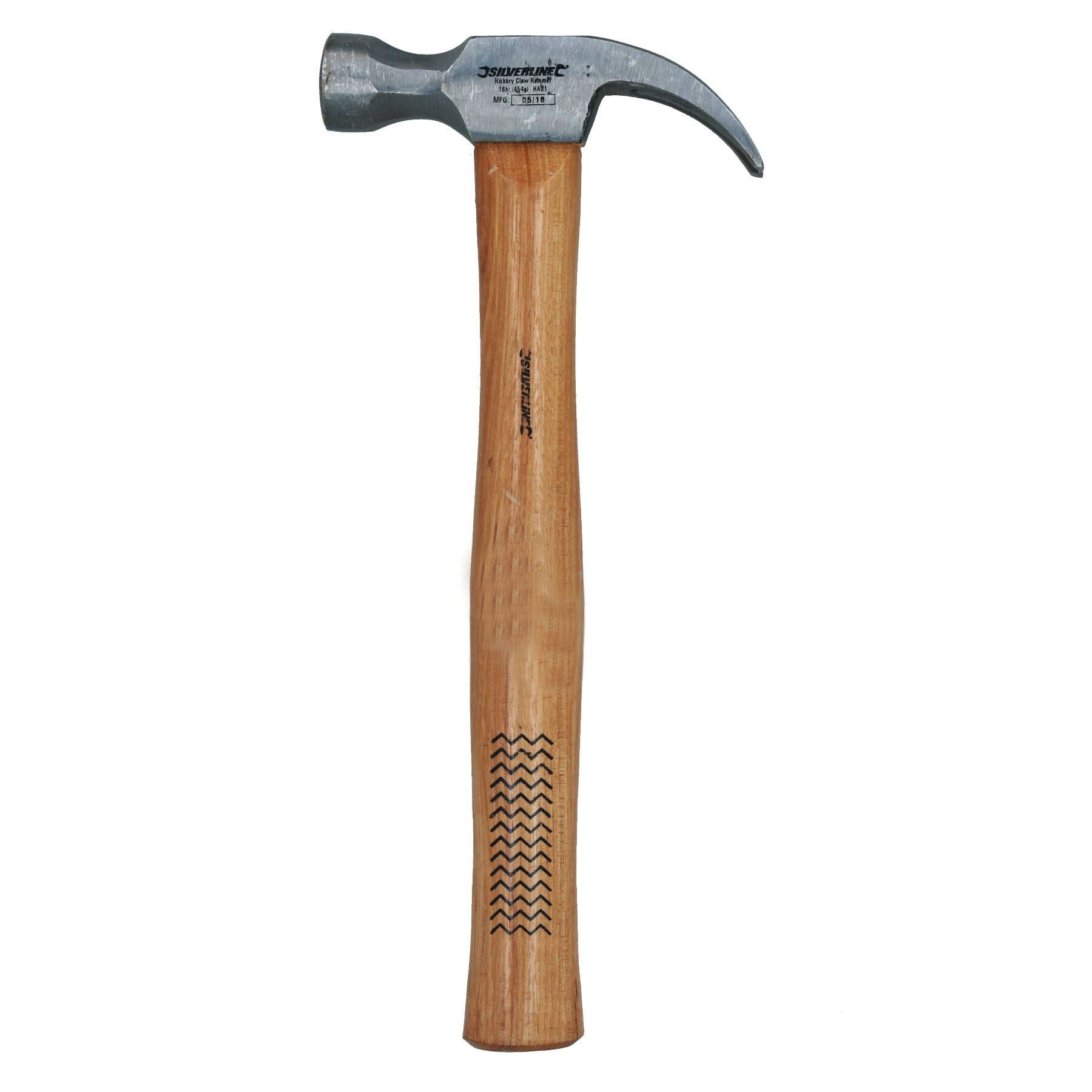 16oz (450g) Claw Hammer Nail Remover Removal Installer With Hickory Handle