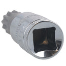 Dreifachvierkant-Spline- und manipulationssichere Stecknüsse 1/4 Zoll, 3/8 Zoll und 1/2 Zoll Dr. 10 Stück AT303