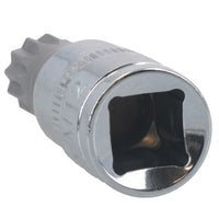 Dreifachvierkant-Spline- und manipulationssichere Stecknüsse 1/4 Zoll, 3/8 Zoll und 1/2 Zoll Dr. 10 Stück AT303