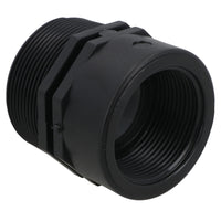 Polypropylene PP Threaded Reducing Socket Male – Female 2in – 1-1/2in BSP