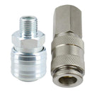 EURO Air Line Hose Compressor Fittings Connector Female Quick Release 2 PACK 1/4"