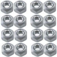 Pack of 16 M10 Conical Trailer Wheel Nuts for Suspension Hub M10x1.25 Thread