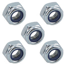 M5 x 0.8mm Nyloc Nut Fastener Hexagonal Metric Nuts Grade 8 Zinc Plated