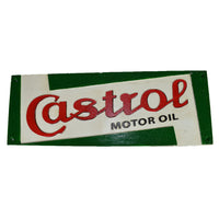 Plaque murale rectangulaire en fonte Castrol pour garage, atelier, magasin, huile, moteur, voiture