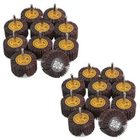 60mm 80 Grit Abrasive Flap Wheel Discs Sanding Rust Removal 6mm Shank