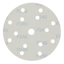 150mm Sanding Discs Aluminium Oxide Abrasive 240 Grit 15 Hole Hook + Loop